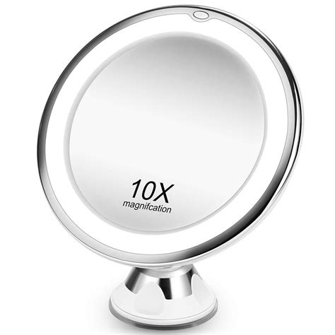 Makeup Mirror 10x Magnification With Light - Beauty & Health