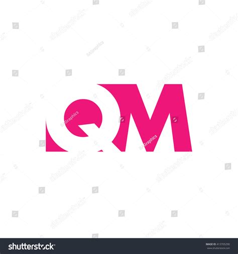 Qm Logo Vector Graphic Branding Letter Stock Vector (Royalty Free ...