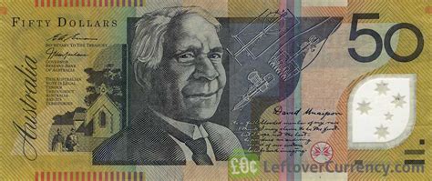 50 Australian Dollars (David Unaipon) - Exchange yours for cash