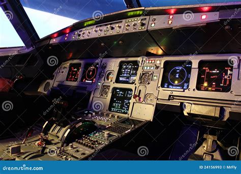 A320 cockpit stock illustration. Illustration of gauge - 24156993