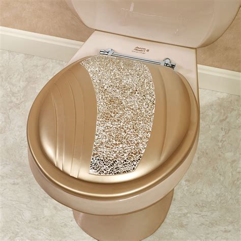 Glamour Mosaic Champagne Gold Standard Toilet Seat in 2021 | Toilet ...