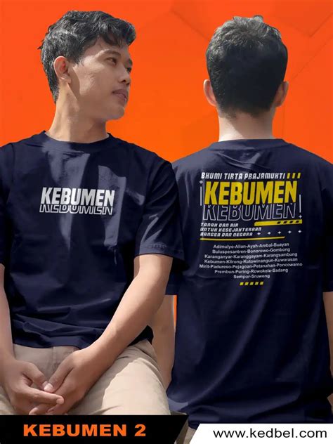 Kaos Kebumen Desain Simple Elegan - Warung Kaos