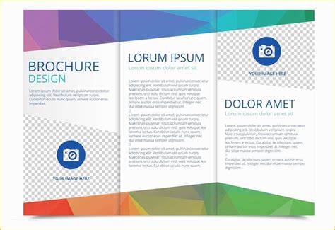 Free Bank Brochure Template Of Free Tri Fold Brochure Vector Template ...