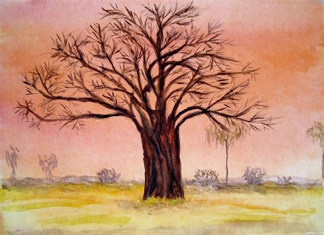 Baobab Tree Drawing at PaintingValley.com | Explore collection of ...