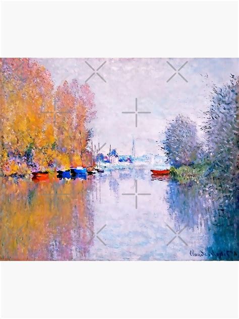 "Claude Monet | "Autumn on The Seine At Argenteuil"" Poster for Sale by ...