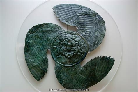 Winged Gorgoneion sheet picture. Archaeological museum, Olympia ...