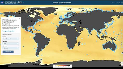 Climate change: NASA tool showing threat of rising sea levels across ...