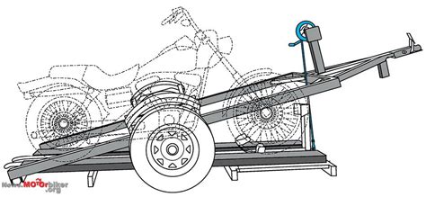 Patent: Easy Loading Motorcycle Trailer | Motorcycle trailer, Trailer ...