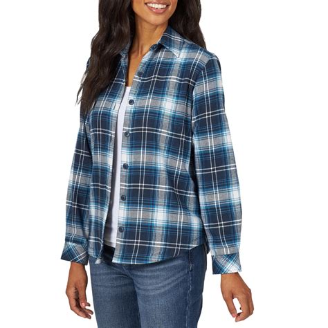 Women's Croft Barrow® Plaid Flannel Shirt | ubicaciondepersonas.cdmx.gob.mx