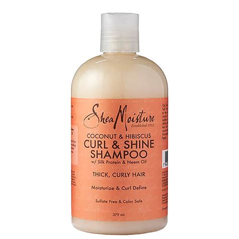 Shea Moisture Coconut & Hibiscus Curl & Shine Shampoo 379 ml - Gratis ...