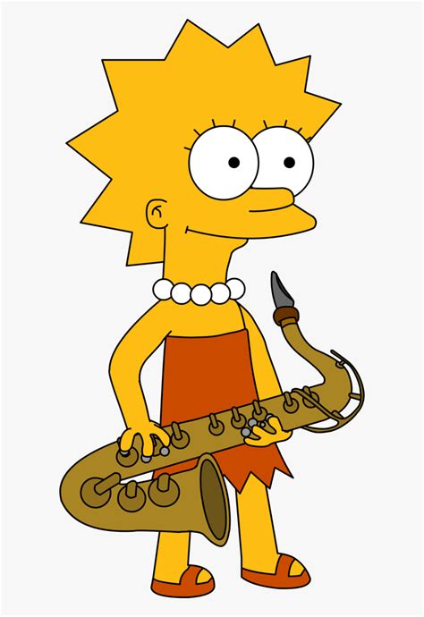 Lisa Simpson With Saxophone , Free Transparent Clipart - ClipartKey