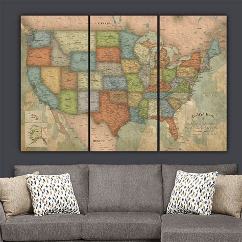 World Map Wall Art & US Map Art | Holy Cow Canvas – Page 3