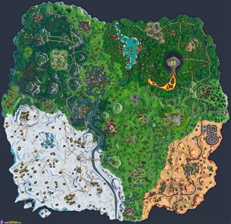 All Spawn Locations (incl. Pandora) : FortNiteBR