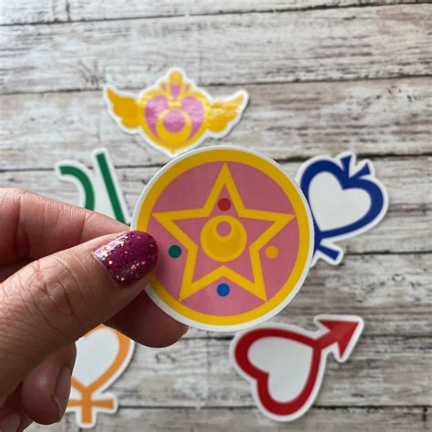 Sailormoon Sailor Scout Symbols Stickers | Etsy