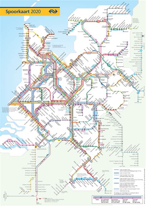 Railway map of the whole of the Netherlands : r/MapPorn