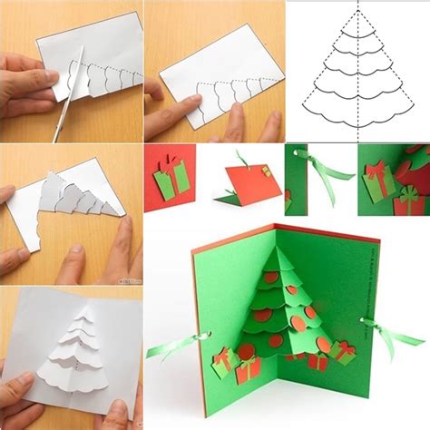 Wonderful DIY Christmas Tree Pop up Greeting Card