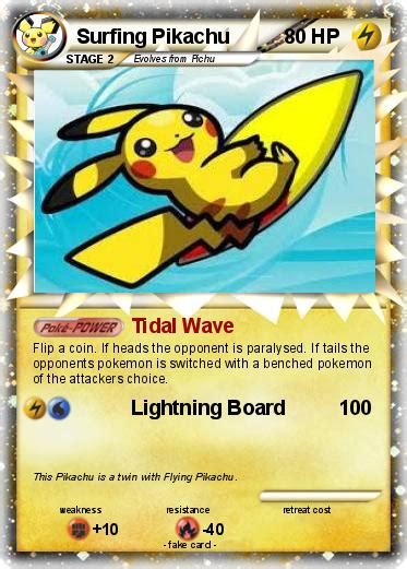 Pokémon Surfing Pikachu 78 78 - Tidal Wave - My Pokemon Card