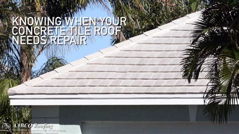 6 Signs That You Need Concrete Tile Roof Repair