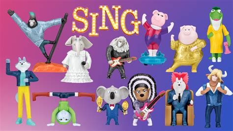 FULL GLOBAL SET OF SING 2 MCDONALDS HAPPY MEAL DECEMBER 2021! - YouTube