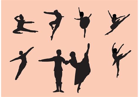 Set of Nutcracker Ballet Dancer Silhouettes 83907 Vector Art at Vecteezy