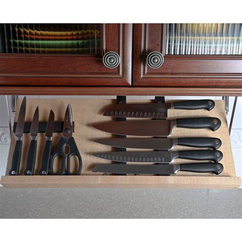 Under Cabinet Knife Drawer | Upper kitchen cabinets, Knife set kitchen ...