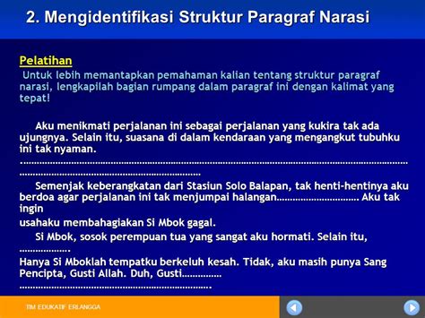 Struktur Paragraf Narasi – Sinau