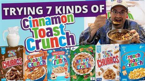 Trying every Cinnamon Toast Crunch cereal E32 - YouTube