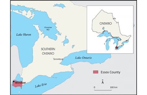 Windsor-Essex County Map / Windsor Ontario Wikiwand - Where is essex ...