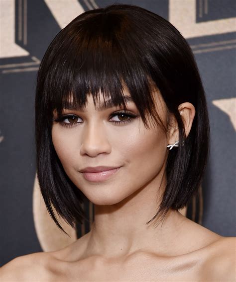 Short Hairstyles With Bangs to Try this Spring | InStyle.com