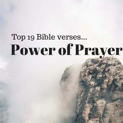 Top 19 Bible Verses-Power of Prayer - Everyday Servant