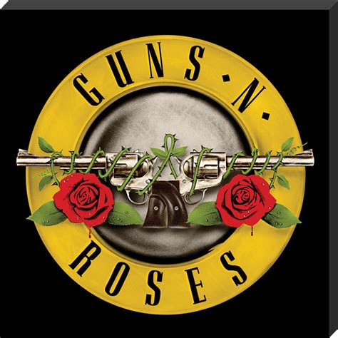 Guns N' Roses Bullet Logo Classic Album Cover Canvas