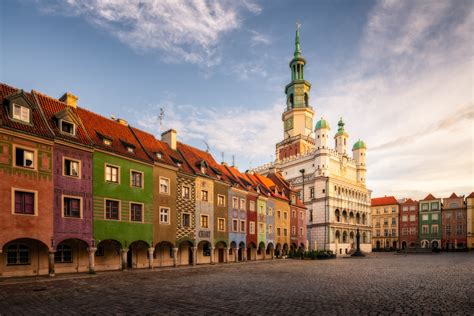 Poznań Poland - Architecture of Old Market in Poznan, Poland Digital ...