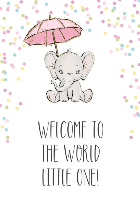 Cute Elephant - Baby Shower & New Baby Card | Greetings Island ...