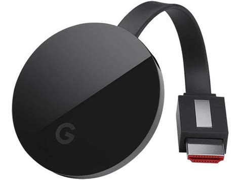 Google Chromecast Ultra, Stream 4K and HDR, Built-in Ethernet Adapter ...