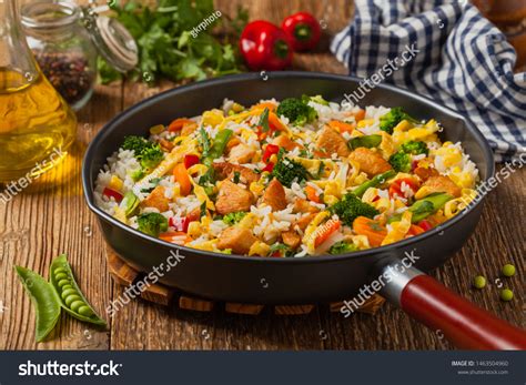 Nasi Goreng Fried Rice Egg Vegetables Stock Photo 1463504960 | Shutterstock