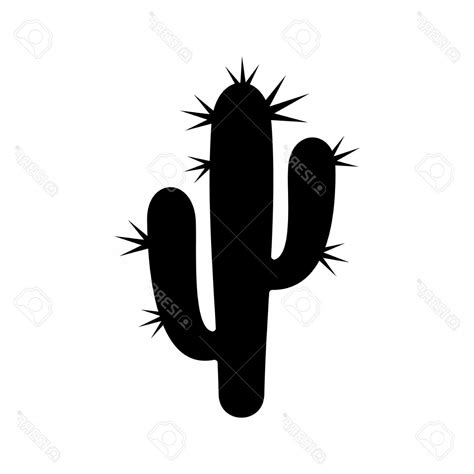 Cactus Silhouette Vector at GetDrawings | Free download