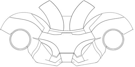 Iron Man Helmet Papercraft | Ironman Helmet Template