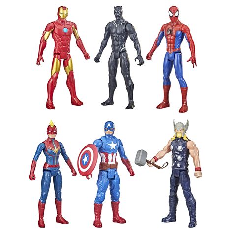 Marvel Titan Hero Series Action Figure Multipack, 6 Action Figures, 12 ...