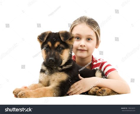 Child Hugging Puppy Stock Photo 178023872 | Shutterstock