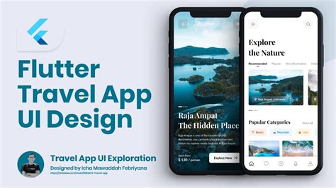 Flutter UI Tutorial - [ PART 1 ] Designing Travel App UI Design | UI ...