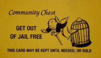 Get Out of Jail Free Card/Bathroom Pass by Leigh Hall Resource Center