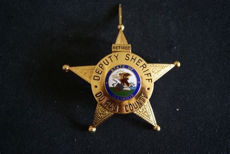 Deputy Sheriff Badge, Dupage County Retired Sheriff Badge. Hallmark ...