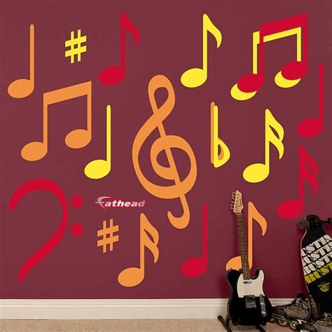 Music Notes Wall Decal | Shop Fathead® for Thematic Shapes Decor