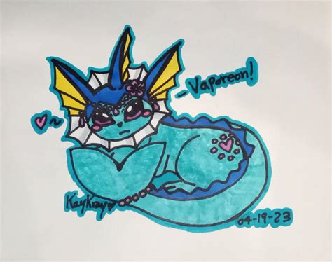 Vaporeon Fan Art by SasuNaruLover99 on DeviantArt