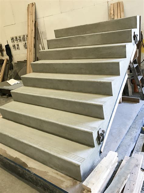 custom light sandblast precast concrete Stair Flight Vancouver Bc ...