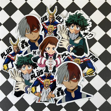 Buy My Hero Academia Sticker Pack, MHA Fanart, Hand Drawn Fan Art My ...