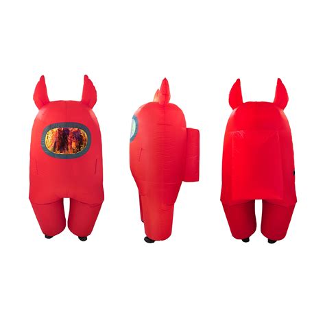 Among Us Inflatable Fancy-Dress Costume Devil Horns, Adult Regular One ...