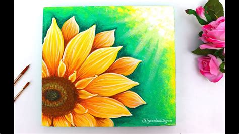 Sunflower Painting Ideas Easy - SUNFLOWER