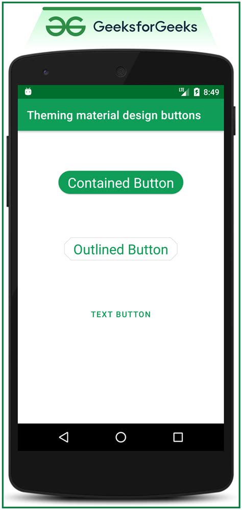 Theming Material Design Buttons in Android with Examples - GeeksforGeeks