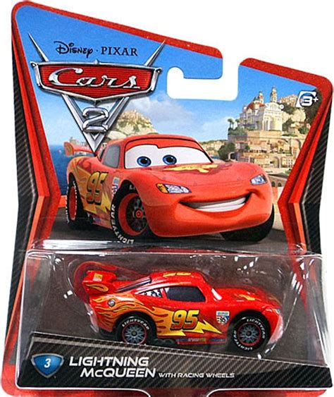 Disney Pixar Cars Cars 2 Main Series Lightning McQueen with Racing ...